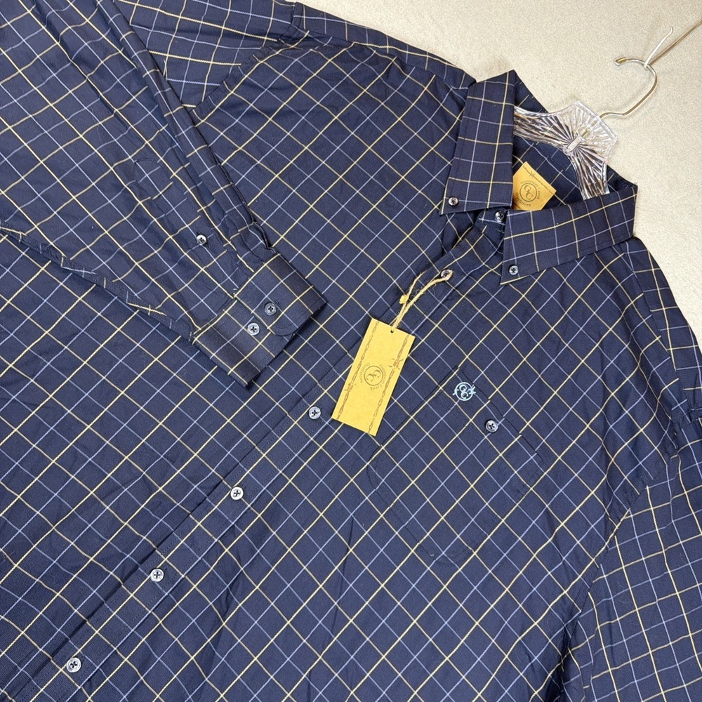 Gunnison Creek Outfitters Long Sleeve Button-Down Print Shirt Men Size 3XLT NWT